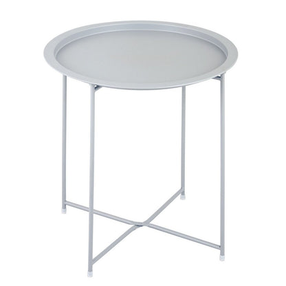 Bijzettafel met opbergruimte – Ø 47 cm | In verschillende kleuren | Voor binnen en buiten