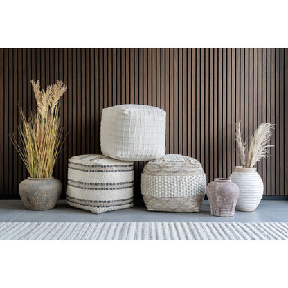 Lomba Decorative pot - Terracotta pot, brown/white, Ø28x35 cm