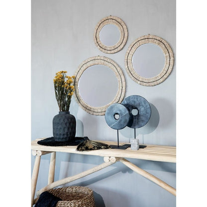 De Gajih Spiegel - Naturel Zwart - M |woon-meubel.nl