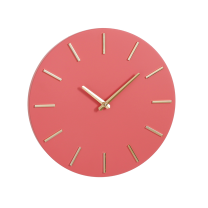 Brixen Wandklok - Ø36 cm - Roze |woon-meubel.nl