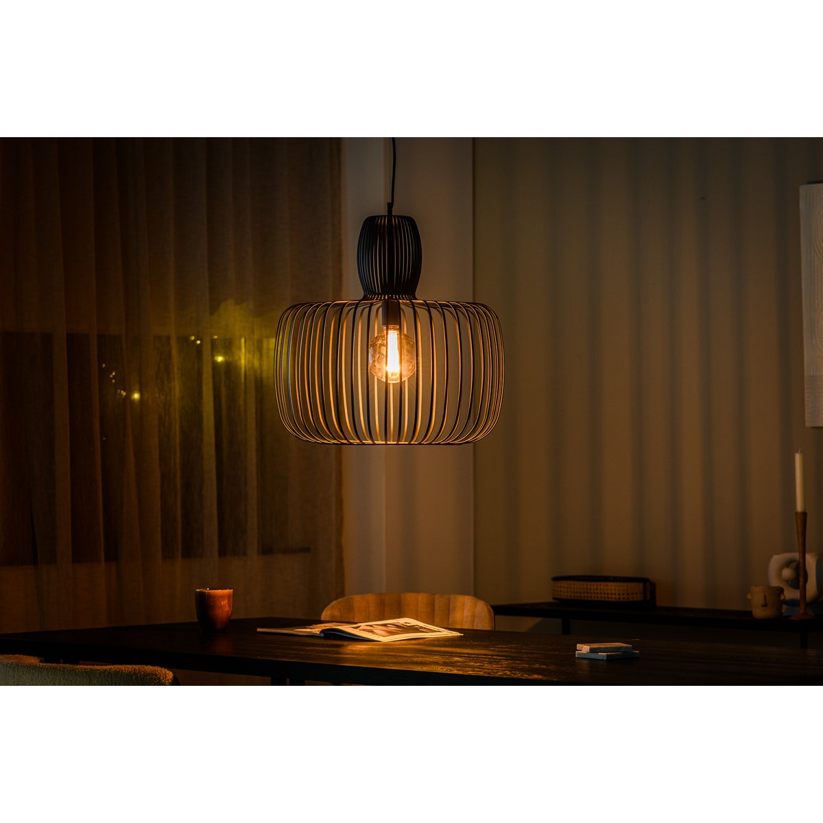 Hanglamp, 55 cm, H340 zwart