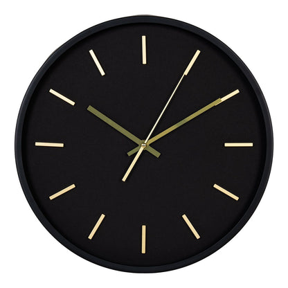 Camden Wandklok - zwart, geruisloos, rond, ø35 cm |woon-meubel.nl