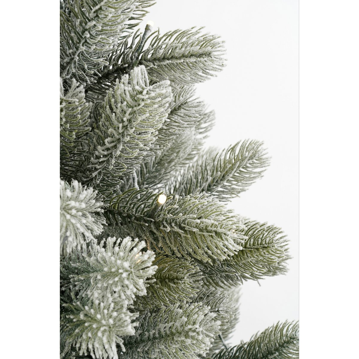 Nigata Kunstkerstboom in Pot met LED Verlichting - H90 x Ø55 cm - Groen Frosted