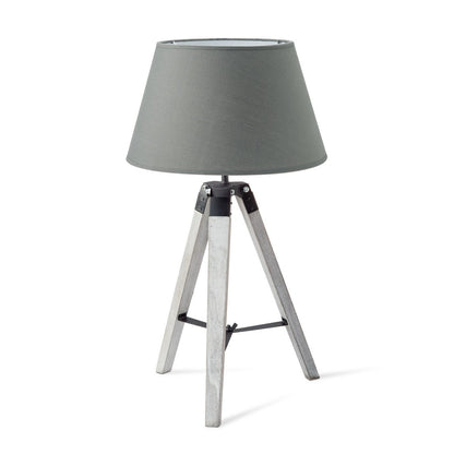 Tafellamp Largo - Wit Lampvoet en antraciet |woon-meubel.nl