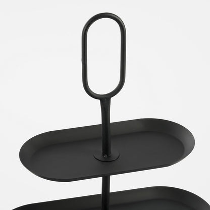 Étagère 3 niveaux Rama - L48 x l20 x H55 cm - Métal - Noir