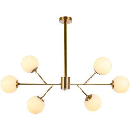 Pendant lamp Amy White Gold