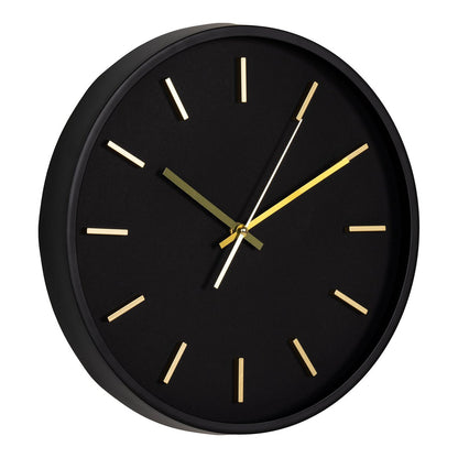 Camden Wandklok - zwart, geruisloos, rond, ø35 cm |woon-meubel.nl