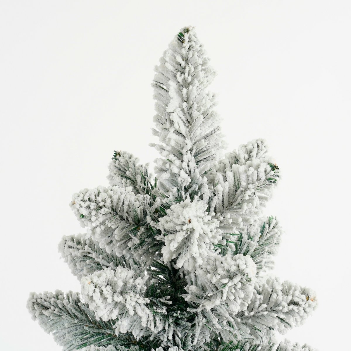 Gerlos Smalle Kunstkerstboom in Jute - H120 x Ø51 cm - Groen Frosted