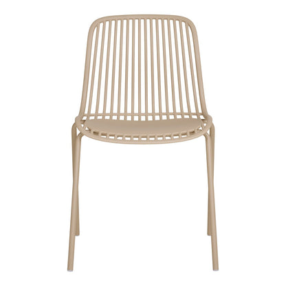 Branson Garden stoel - zand, stapelbaar, 55x46,5x82 cm - set van 4