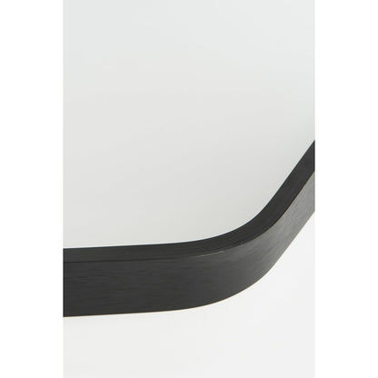 Rossi Wandspiegel - L80 x B71 cm - Metaal - Zwart |woon-meubel.nl