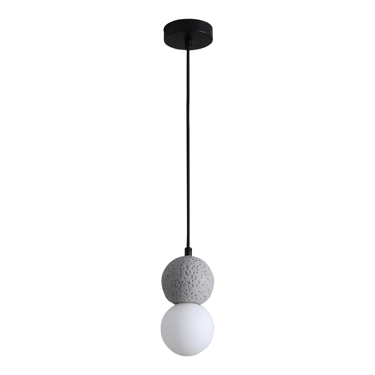 Leeds Hanger - Hanger in grijs, bolvormig, stoffen koord