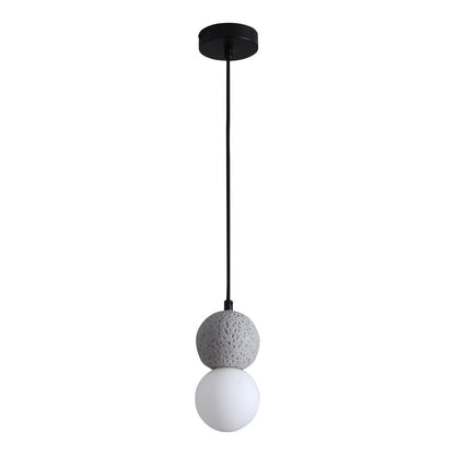 Leeds Hanger - Hanger in grijs, bolvormig, stoffen koord