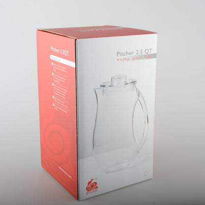 Pichet met acrylfilter / Acryl Waterkan met Filter| woon-meubel.nl