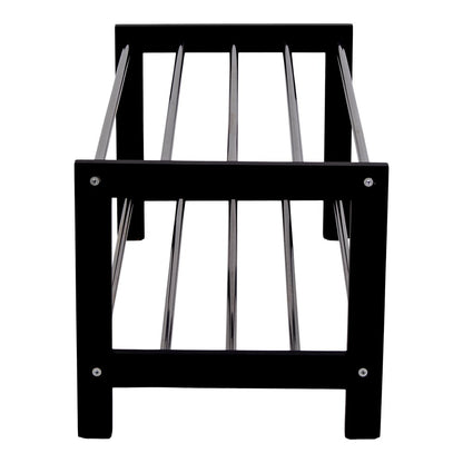 Padova Shoe Rack - Black, Poplar/Steel