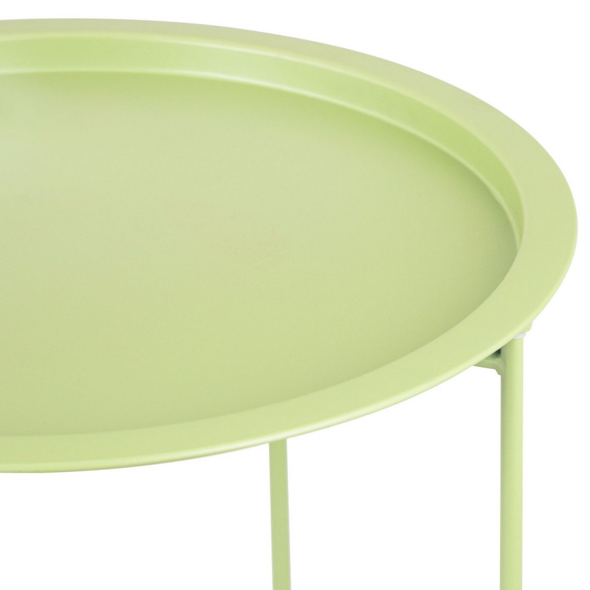 Bijzettafel met opbergruimte – Ø 47 cm | In verschillende kleuren | Voor binnen en buiten