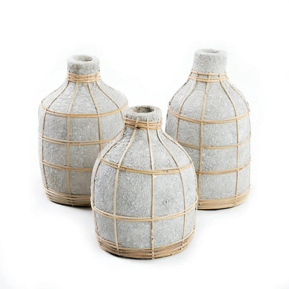 De Whoopy Vaas - Beton Naturel - L |woon-meubel.nl