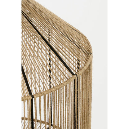 Lampe à suspension Elsa - H49 x Ø35 cm - Jute - Marron clair