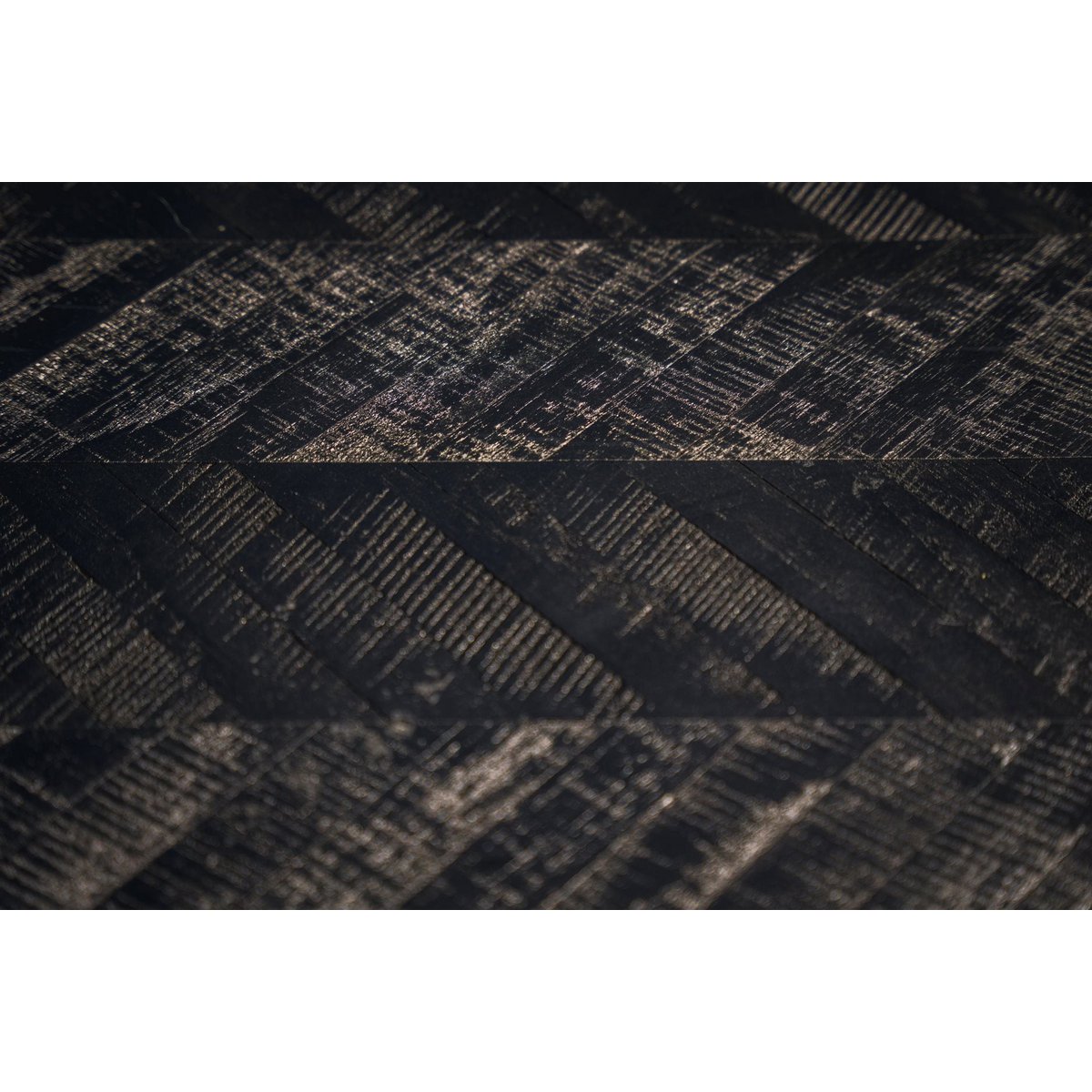 Visgraat eettafel - Zwart - 200 cm | woon-meubel.nl