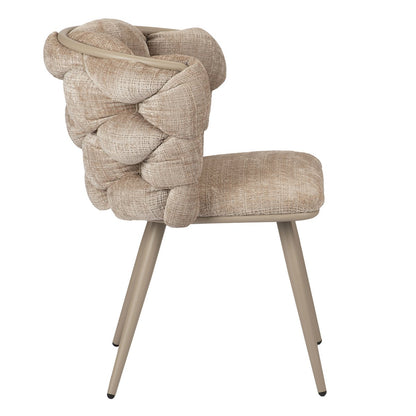 Eetkamerstoelen - Rock stoel crème (set van 2) |woon-meubel.nl