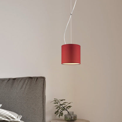 Home Sweet Home Deluxe hanging lamp with lampshade, E27, red, 16cm