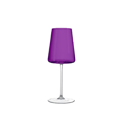 Aulica Wijnglazen Set – 6 Gekleurde Glazen – 400 ml – Marie Design – Multicolor