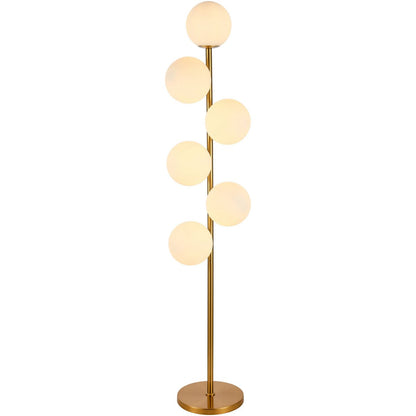 Lampadaire Jenna Blanc Or