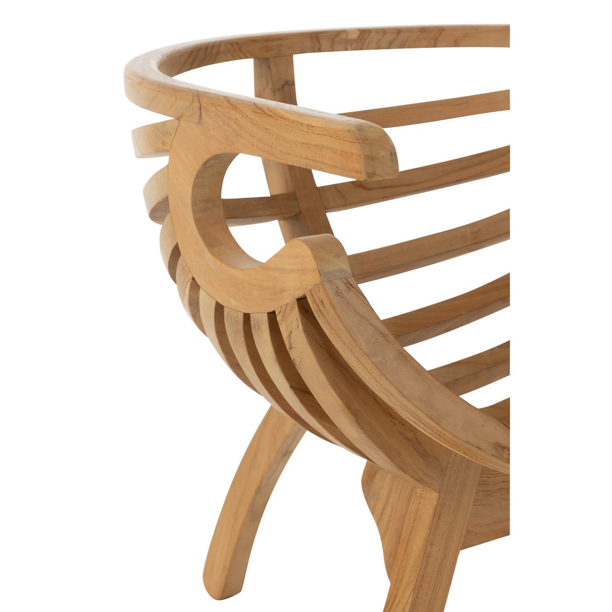 J-Line Stoel Crab Teak Hout Naturel