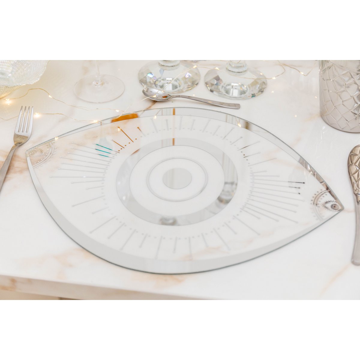 Glazen Onderbord 43x33cm – Aulica | Luxe Tafeldecoratie