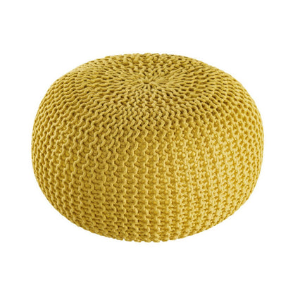 Voglrieder Knitted Outdoor Pouf – Ø 55 cm – Waterproof – Available in Various Colors