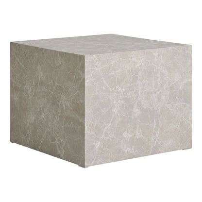 Praagse salontafelset van 2 - Beige, marmerlook, MDF |woon-meubel.nl