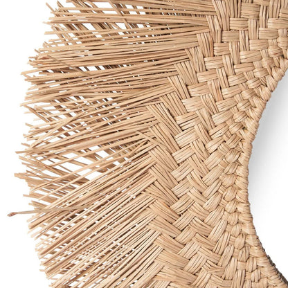 De Rotan Spiegel - Naturel - M| woon-meubel.nl