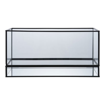 Hurricane Kaarshouder - Zwart, Glas, Metaal, 30x12x15cm