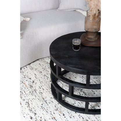 Salontafel Jax  Zwart Mangohout |woon-meubel.nl