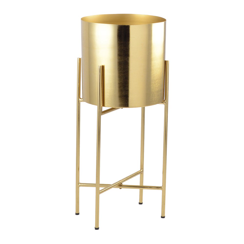 Aulica Gouden plantenpot op Voeten |woon-meubel.nl