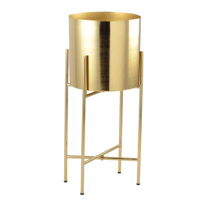 Aulica Gouden plantenpot op Voeten |woon-meubel.nl