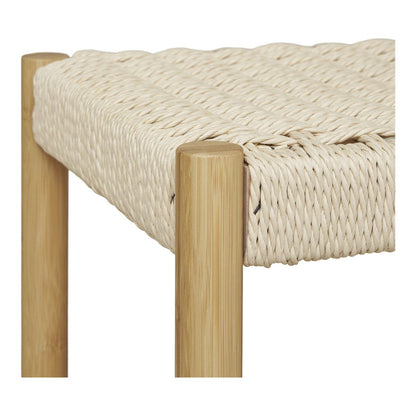 Ember Kledingrek - Naturel, Bamboe, Papieren Koord, 95x36x165 cm