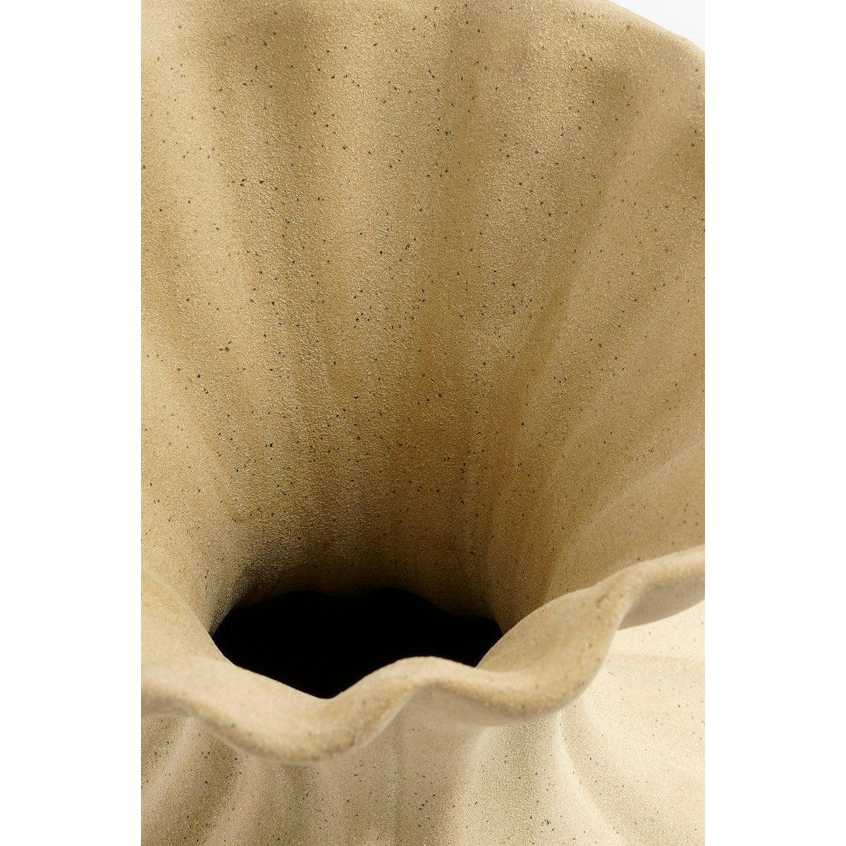 Fiore Vaas - L15 x B15 x H40 cm - Keramiek - Beige