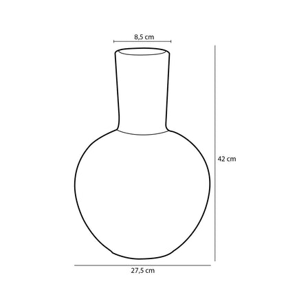 Holm Vaas - H42 x Ø28 cm - Keramiek - Crème