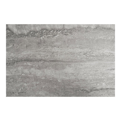 Console Vita - aspect travertin, noire, 110x26x80cm