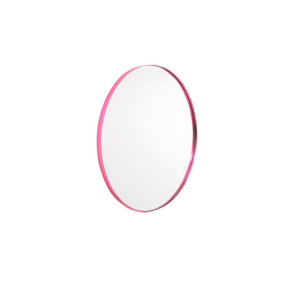 Mirror - round wall mirror - metal - pink - Ø40cm