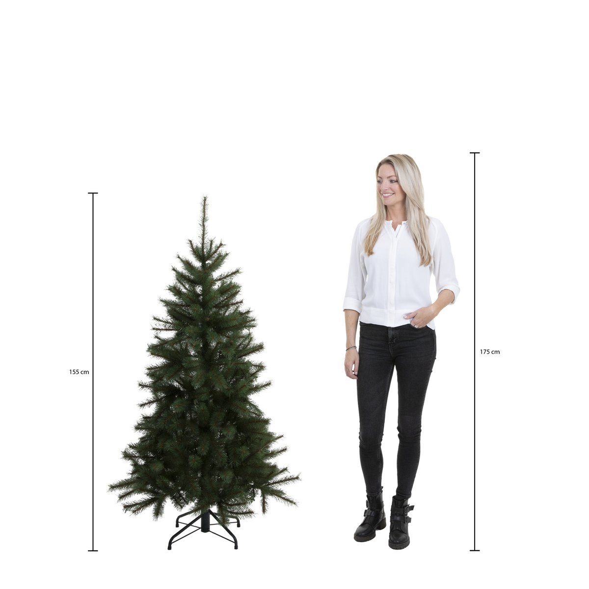 Brampton Kunstkerstboom - H155 x Ø107 cm - Groen