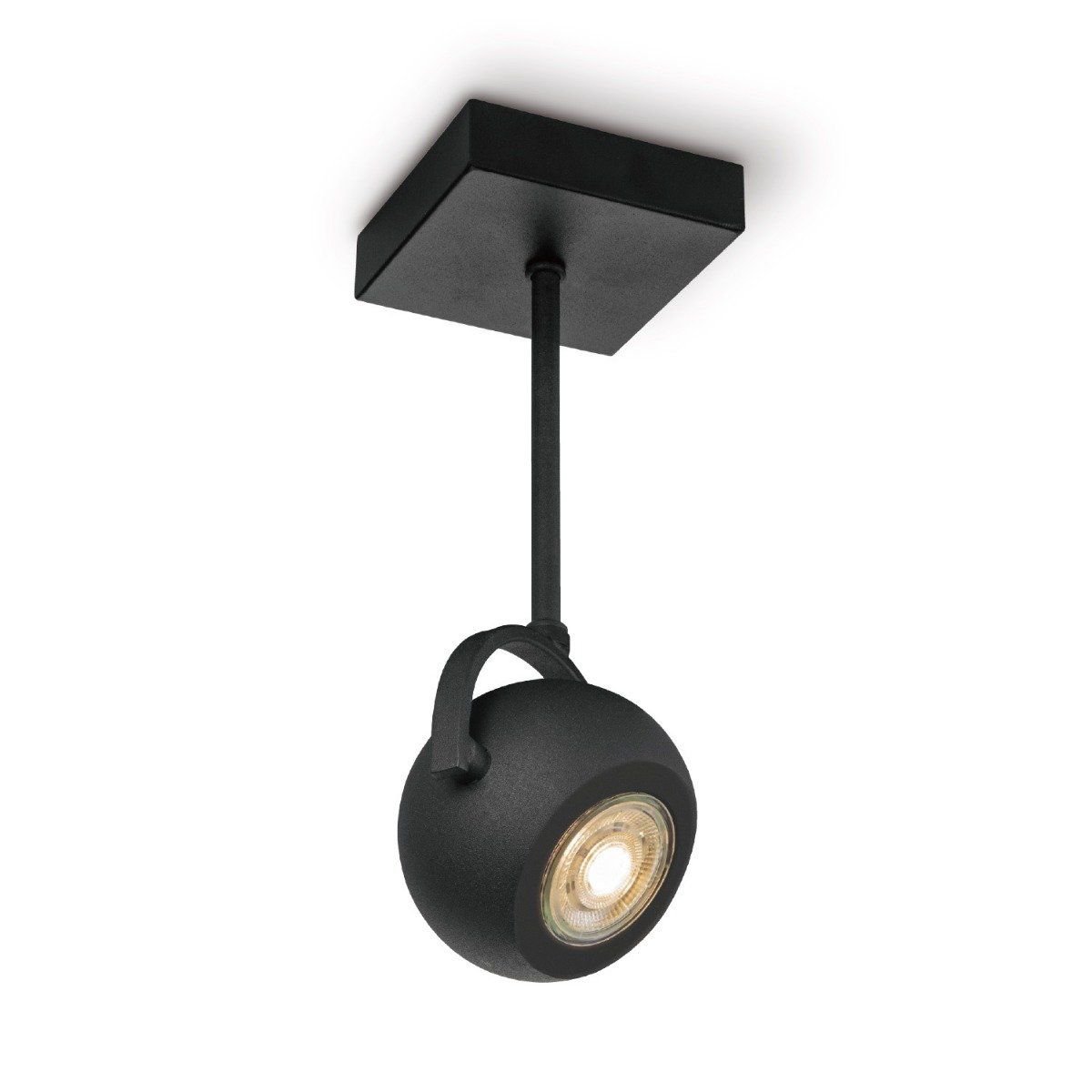 LED Opbouwspot Nop - incl. dimbare LED lamp - zwart