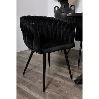 Wave chair black - Set of 2