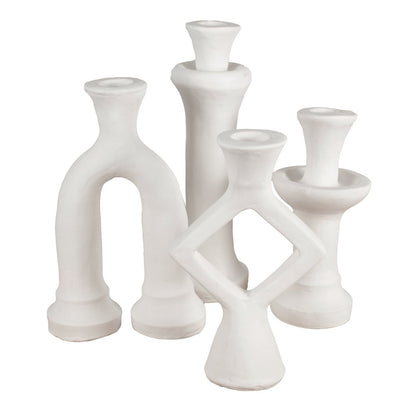 Ceramic candle holder Arc (set of 2)