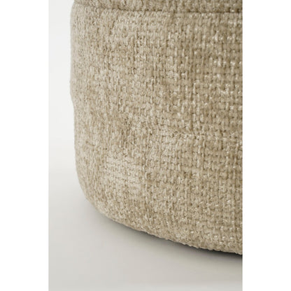 Storage pouf - H41 x Ø42 cm - Light grey