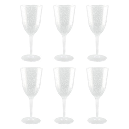 Marie Design Acrylic Wine Glasses - Set of 6