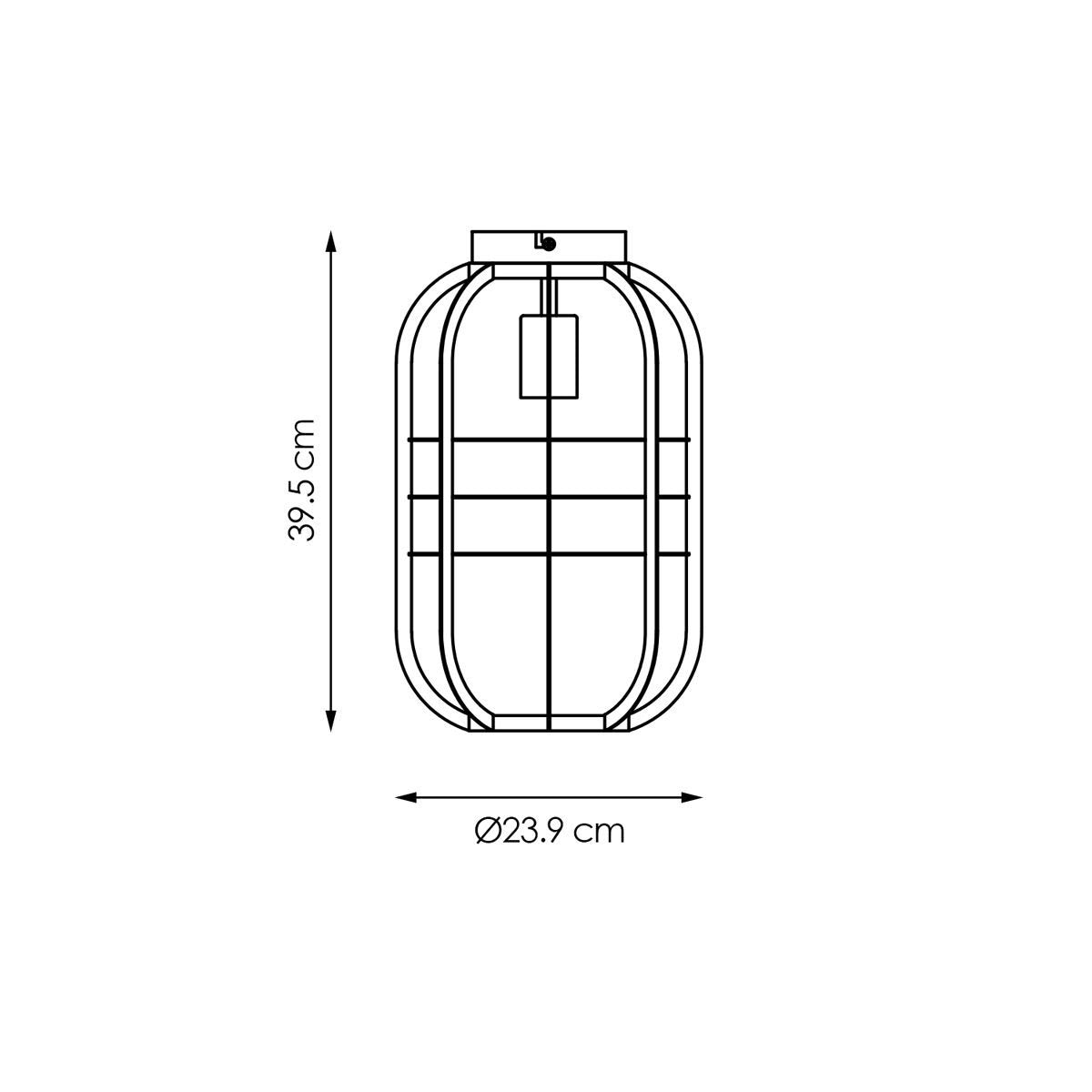 Moderne LED Plafondlamp Nero L - zwart