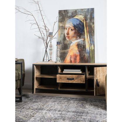 TV Dressoir Luuk Handgemaakt Mangohout en metaal 160 cm |woon-meubel.nl
