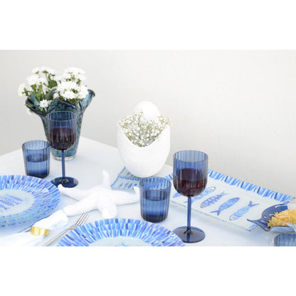 Aulica Rechthoekige Blauwe Vissen schaal – Serveer- & Decoratieschaal 35×25 cm