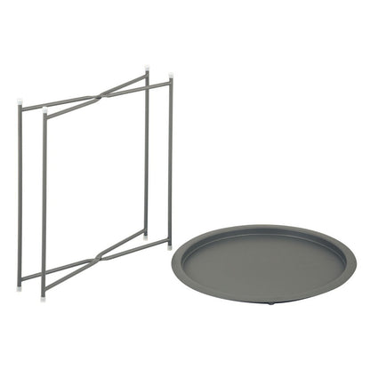 Bijzettafel met opbergruimte – Ø 47 cm | In verschillende kleuren | Voor binnen en buiten